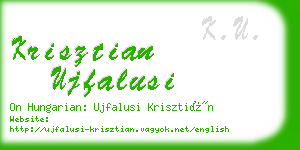 krisztian ujfalusi business card